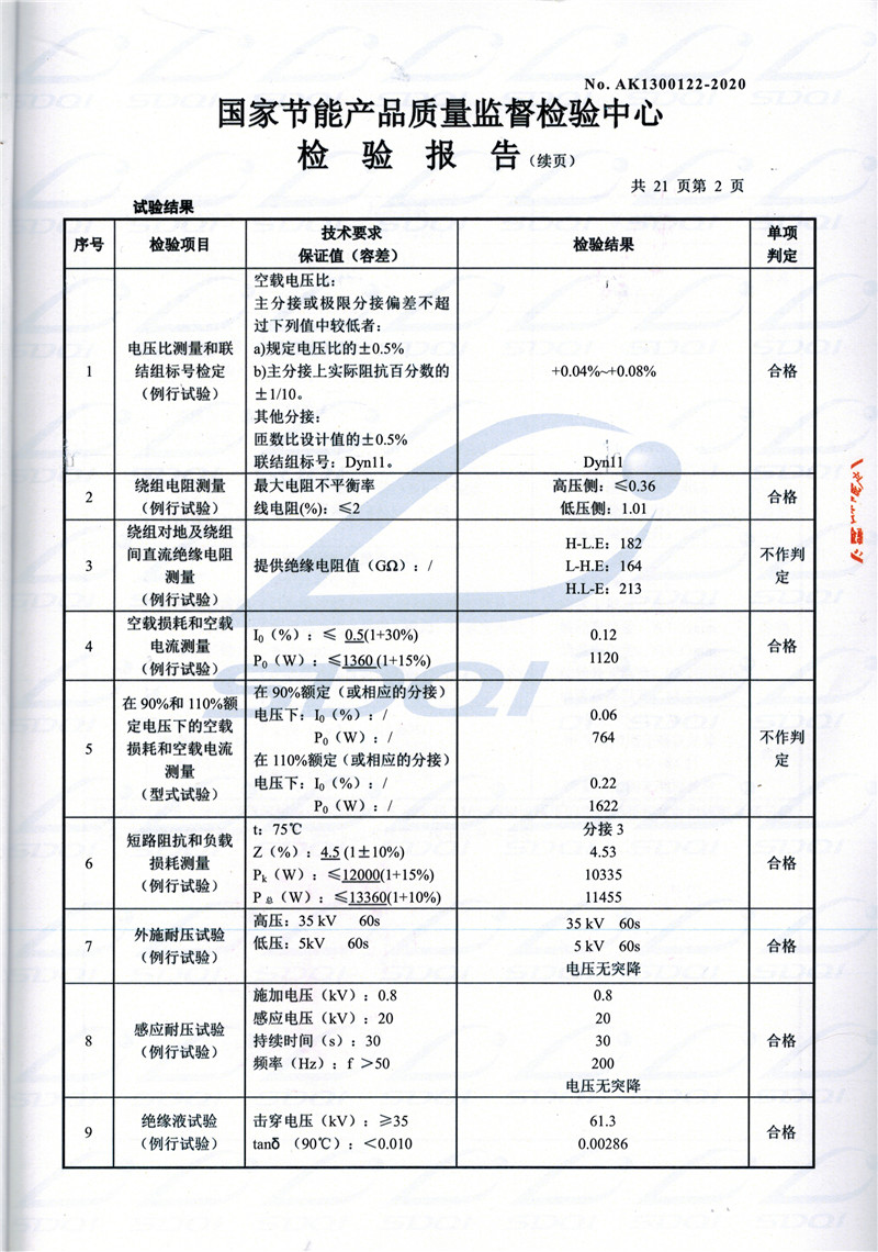 高低压试验报告-S11-1250漯河漯河漯河油浸式变压器-2.jpg